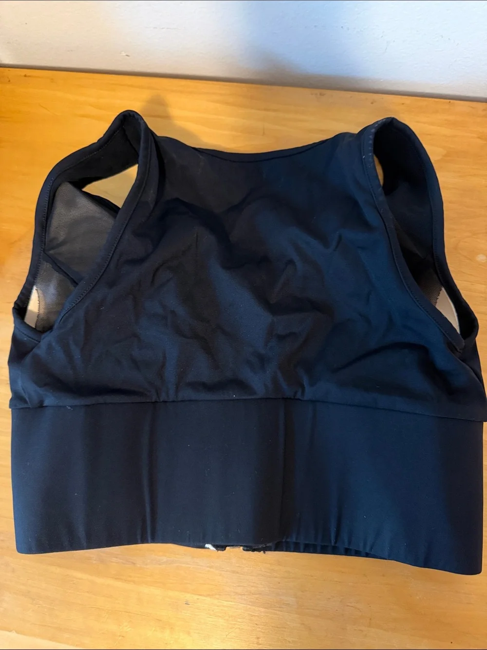 Black Front-Zip High-Support Sports Bra